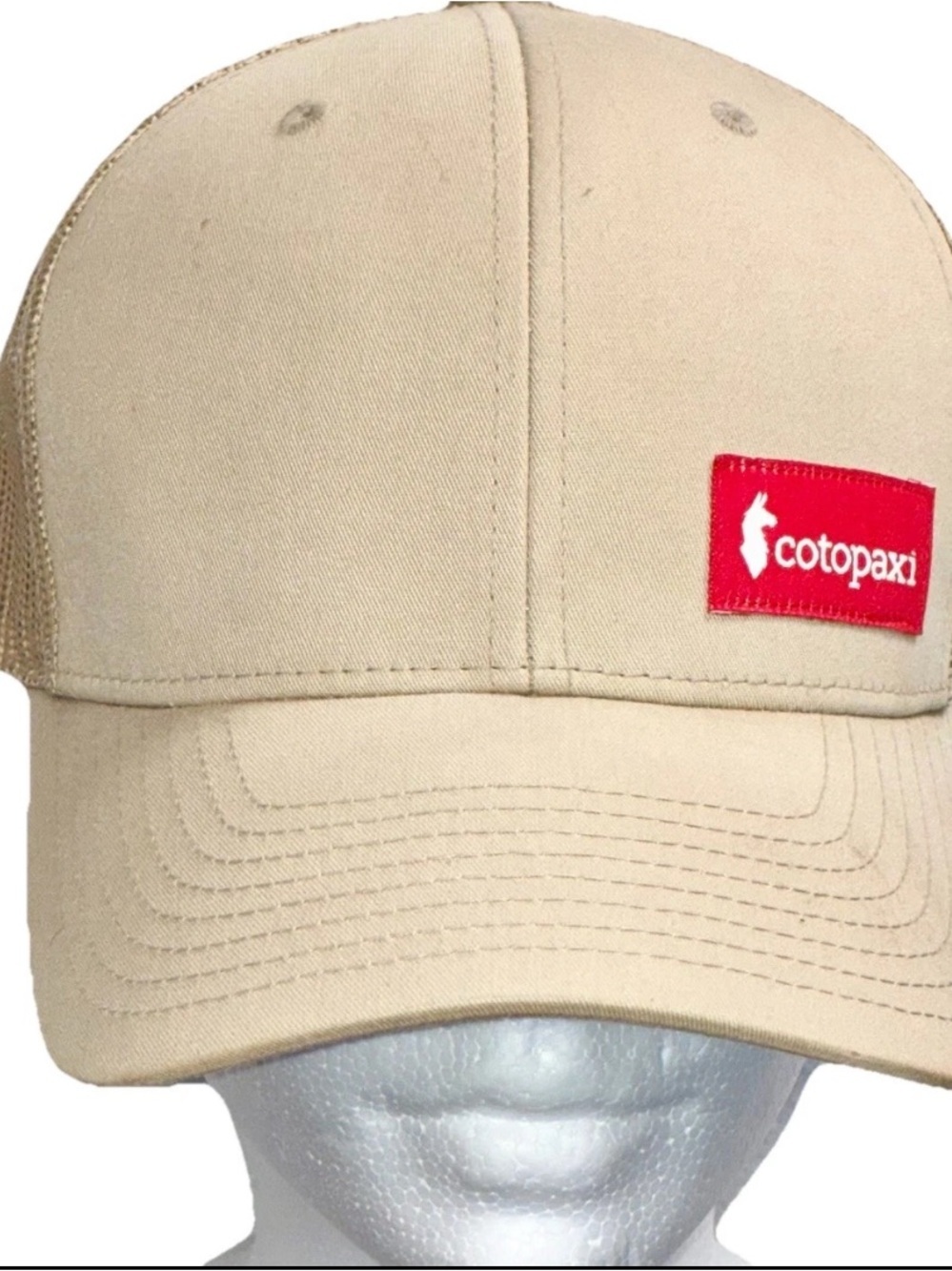 Cotopaxi Trucker Hat Snapback Tan Khaki Mesh Baseball Cap Yupoong Classics